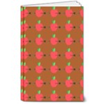 Apple Arrow Pattern Design Drawing 8  x 10  Softcover Notebook