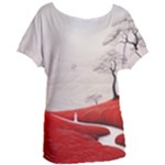 Trees Forest Path Women s Oversized T-Shirt