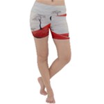 Trees Forest Path Lightweight Velour Yoga Shorts