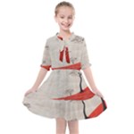 Trees Forest Path Kids  All Frills Chiffon Dress