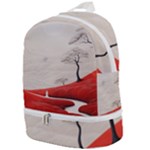 Trees Forest Path Zip Bottom Backpack