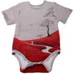 Trees Forest Path Baby Short Sleeve Bodysuit