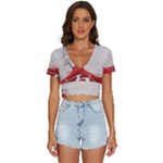 Trees Forest Path V-Neck Crop Top