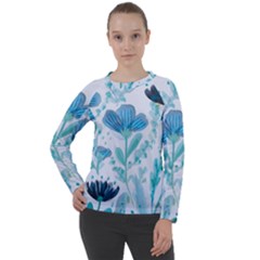 Flowers Petals Bloom Women s Long Sleeve Raglan T