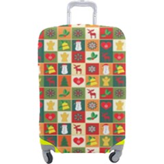 Template Christmas Pattern Luggage Cover (Large) from ArtsNow.com