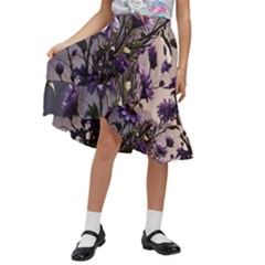 Kids  Ruffle Flared Wrap Midi Skirt 