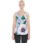 Flowers Petals Blossom Flora Piece Up Tank Top