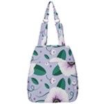 Flowers Petals Blossom Flora Center Zip Backpack