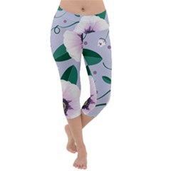 Lightweight Velour Capri Yoga Leggings 