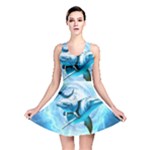 Dolphin Blue Sea Fantasy Reversible Skater Dress