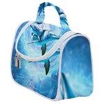 Dolphin Blue Sea Fantasy Satchel Handbag