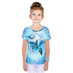 Dolphin Blue Sea Fantasy Kids  One Piece T-Shirt