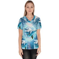 Women s V-Neck Scrub Top 