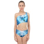 Dolphin Blue Sea Fantasy Spliced Up Two Piece Swimsuit