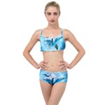 Dolphin Blue Sea Fantasy Layered Top Bikini Set