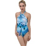 Dolphin Blue Sea Fantasy Go with the Flow One Piece Swimsuit