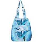 Dolphin Blue Sea Fantasy Center Zip Backpack