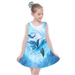 Dolphin Blue Sea Fantasy Kids  Summer Dress