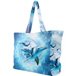 Dolphin Blue Sea Fantasy Simple Shoulder Bag