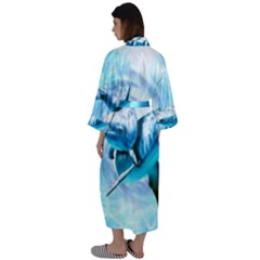 Maxi Satin Kimono 