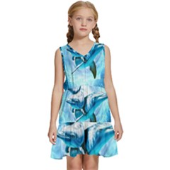 Kids  Sleeveless Tiered Mini Dress 