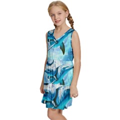 Kids  Sleeveless Tiered Mini Dress 