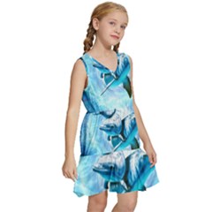 Kids  Sleeveless Tiered Mini Dress 