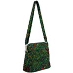 Grass Nature Meadow Zipper Messenger Bag