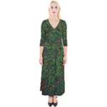 Grass Nature Meadow Quarter Sleeve Wrap Maxi Dress