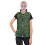 Grass Nature Meadow Women s Button Up Vest