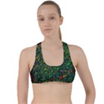 Grass Nature Meadow Criss Cross Racerback Sports Bra