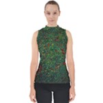 Grass Nature Meadow Mock Neck Shell Top