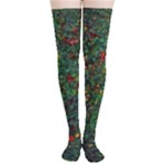 Grass Nature Meadow Thigh High Stockings