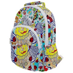 Rounded Multi Pocket Backpack 