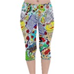 Supersonic ladybug angel power Velvet Capri Leggings 