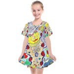 Supersonic ladybug angel power Kids  Smock Dress