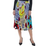 Supersonic ladybug angel power Classic Velour Midi Skirt 