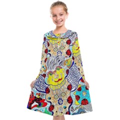 Supersonic ladybug angel power Kids  Midi Sailor Dress from ArtsNow.com