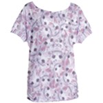 Sweet Kawaii Kitty Pattern (ai) Bk Women s Oversized T-Shirt