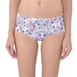 Sweet Kawaii Kitty Pattern (ai) Bk Mid-Waist Bikini Bottoms