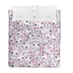 Sweet Kawaii Kitty Pattern (ai) Bk Duvet Cover Double Side (Full/ Double Size)