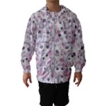 Sweet Kawaii Kitty Pattern (ai) Bk Kids  Hooded Windbreaker