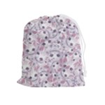 Sweet Kawaii Kitty Pattern (ai) Bk Drawstring Pouch (XL)