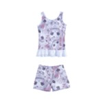 Sweet Kawaii Kitty Pattern (ai) Bk Kids  Boyleg Swimsuit