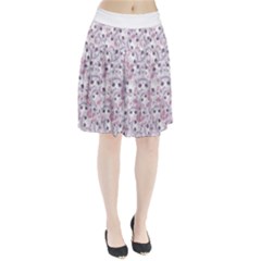 Sweet Kawaii Kitty Pattern (ai) Bk Pleated Skirt from ArtsNow.com