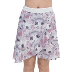 Chiffon Wrap Front Skirt 