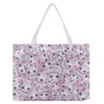 Sweet Kawaii Kitty Pattern (ai) Bk Zipper Medium Tote Bag