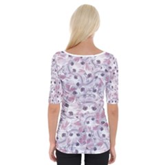 Wide Neckline T-Shirt 