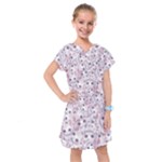 Sweet Kawaii Kitty Pattern (ai) Bk Kids  Drop Waist Dress