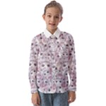 Sweet Kawaii Kitty Pattern (ai) Bk Kids  Long Sleeve Shirt